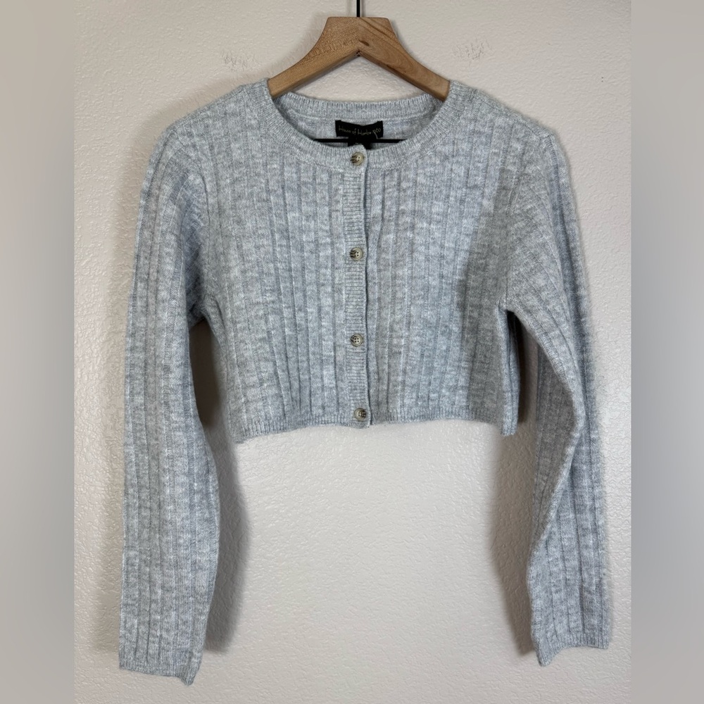House of Harlow 1960 Gray Cardigan Sweater